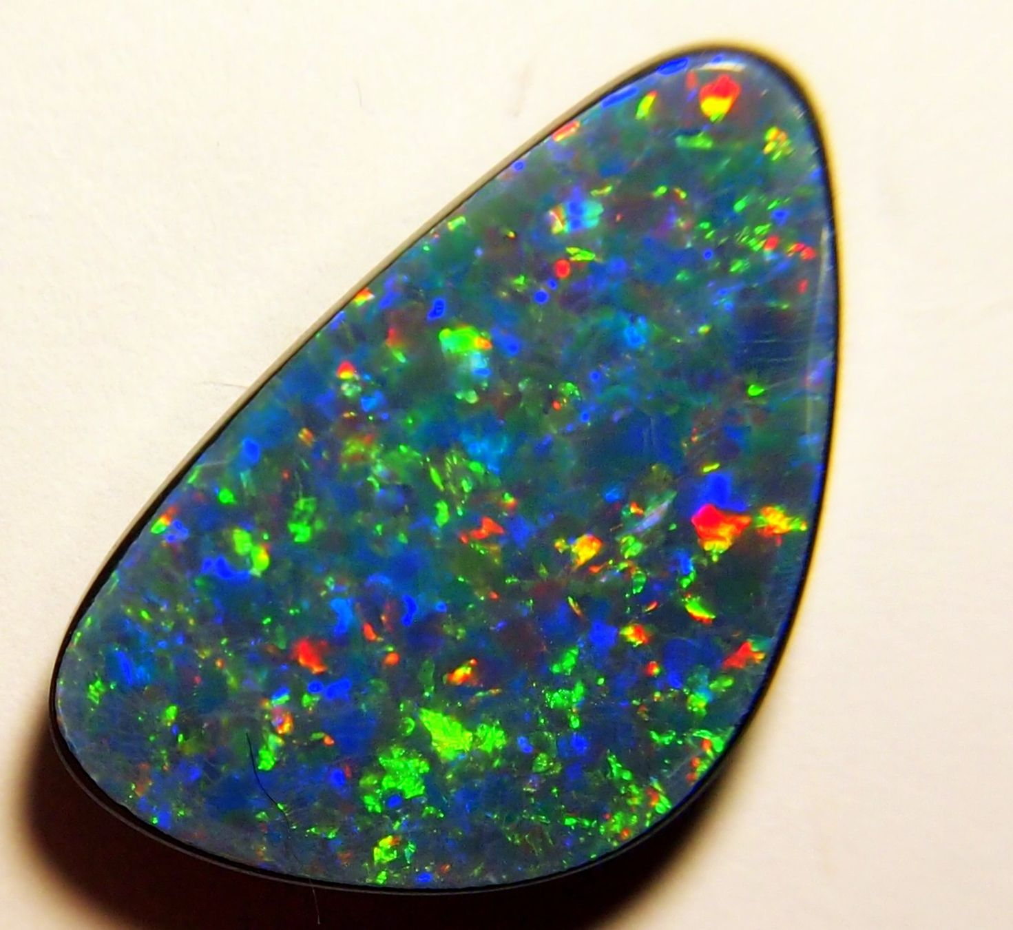 Pietre preziose: 8,7 ct. Multicolour Blackopal-Douplette AAA – Nuovo e nell'imballaggio originale da Reinach BL venduto da rumablum 5