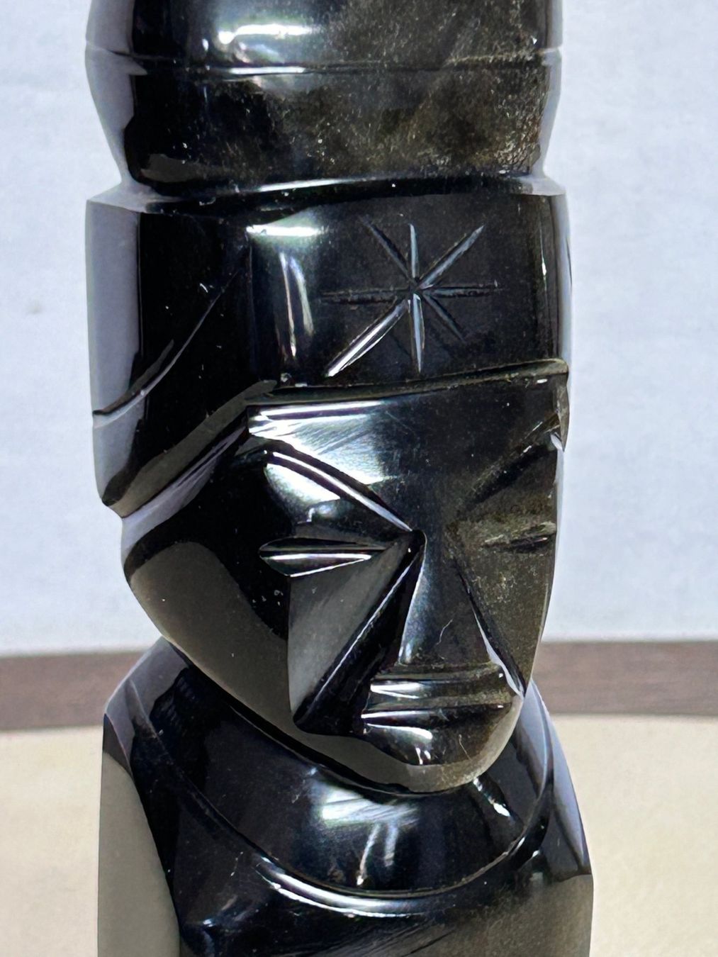 Skulpturen & Statuen: Skulptur aus Gold-Obsidian / Mexiko – Neu (gemäss Beschreibung) aus Rocourt von Vijay02 1