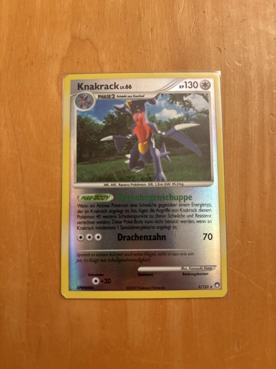 Pokémon Sammelbilder & Trading cards: Pokemon Karte Knakrack Reverse Holo 9/123 – Gebraucht aus Dättwil AG von indeed22