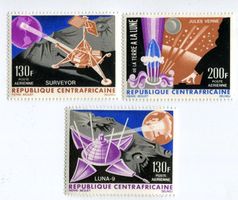 Briefmarken "Raumfahrt". Zentralafrikanische Republik.