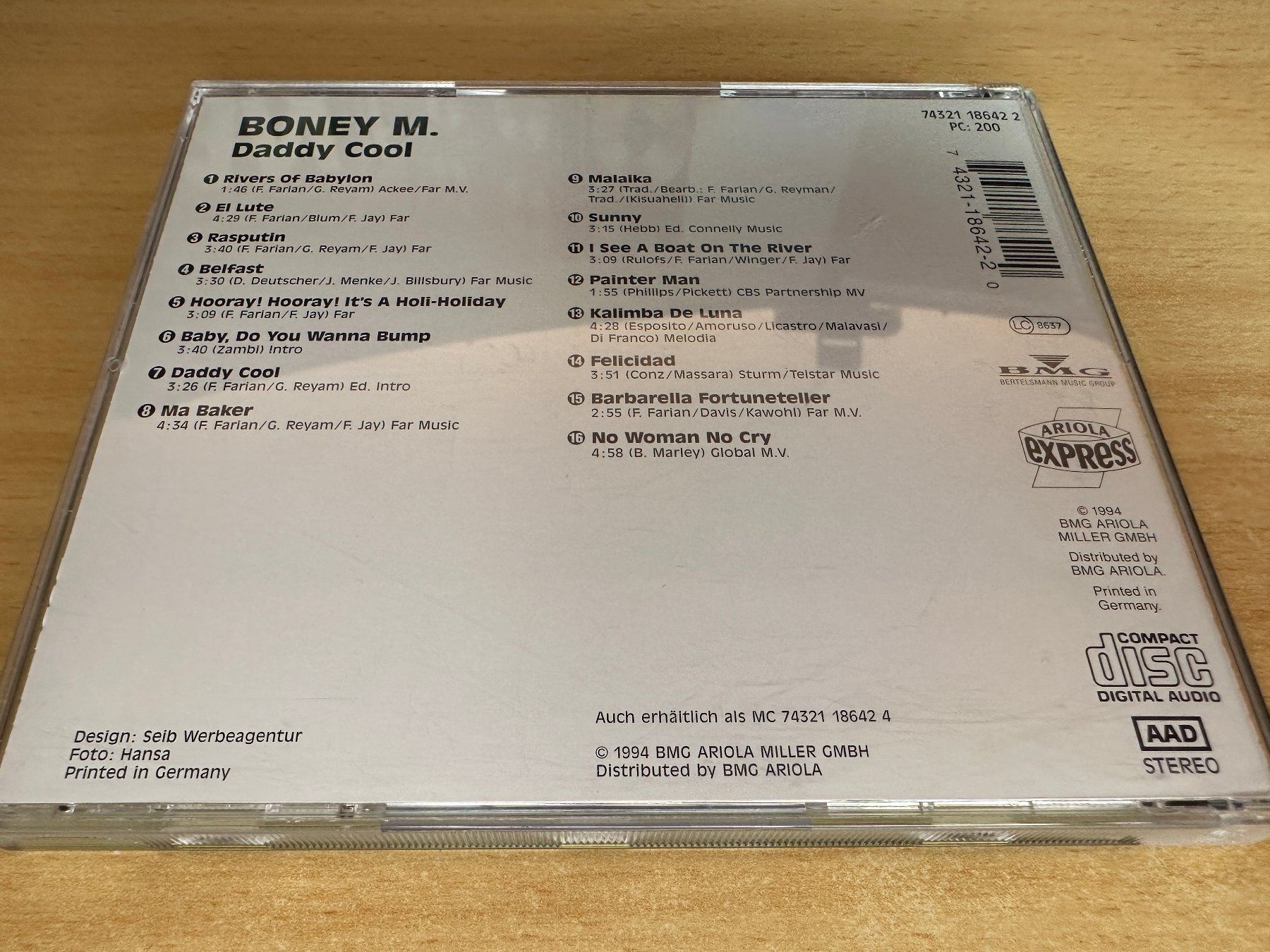 CDs: Boney M. – Daddy Cool – Gebraucht aus Rikon im Tösstal von Alpenmutz 1
