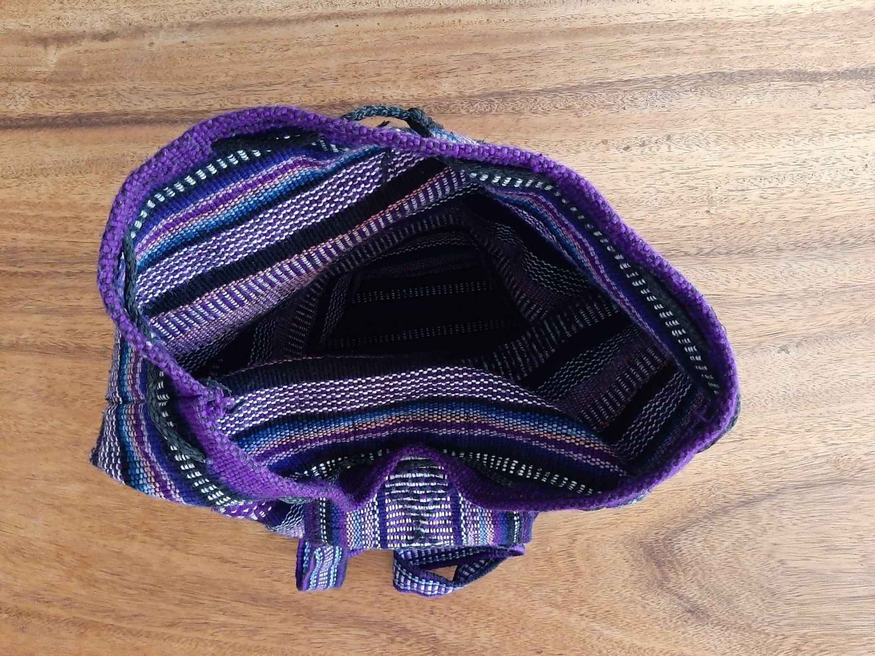 Zaini: Rucksack aus Stoff Tasche boho violet – Nuovo (secondo la descrizione) da Oberlunkhofen venduto da dreihaselnuesse 2