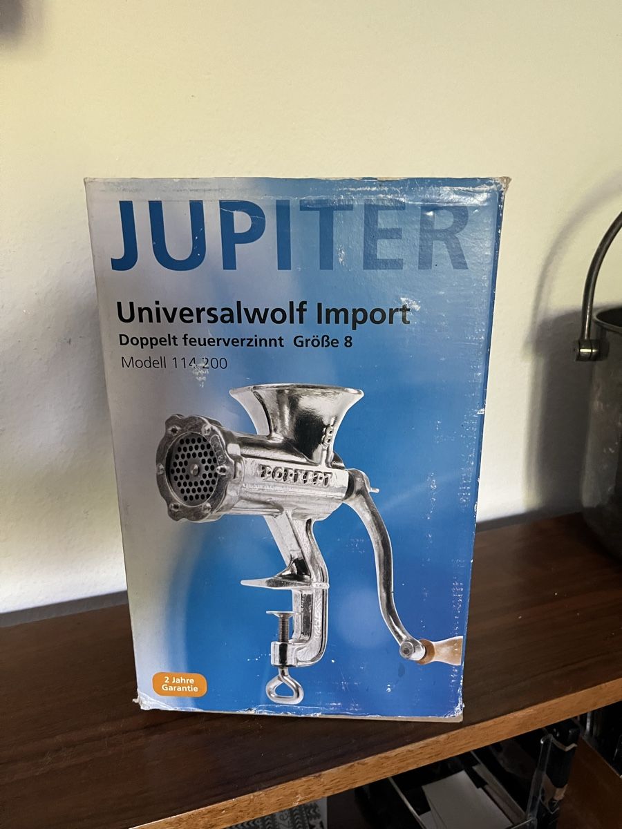 Jupiter Küchengeräte: Jupiter Fleischwolf neu – Neu und originalverpackt aus Niederurnen von gebrauchtbrauchbar