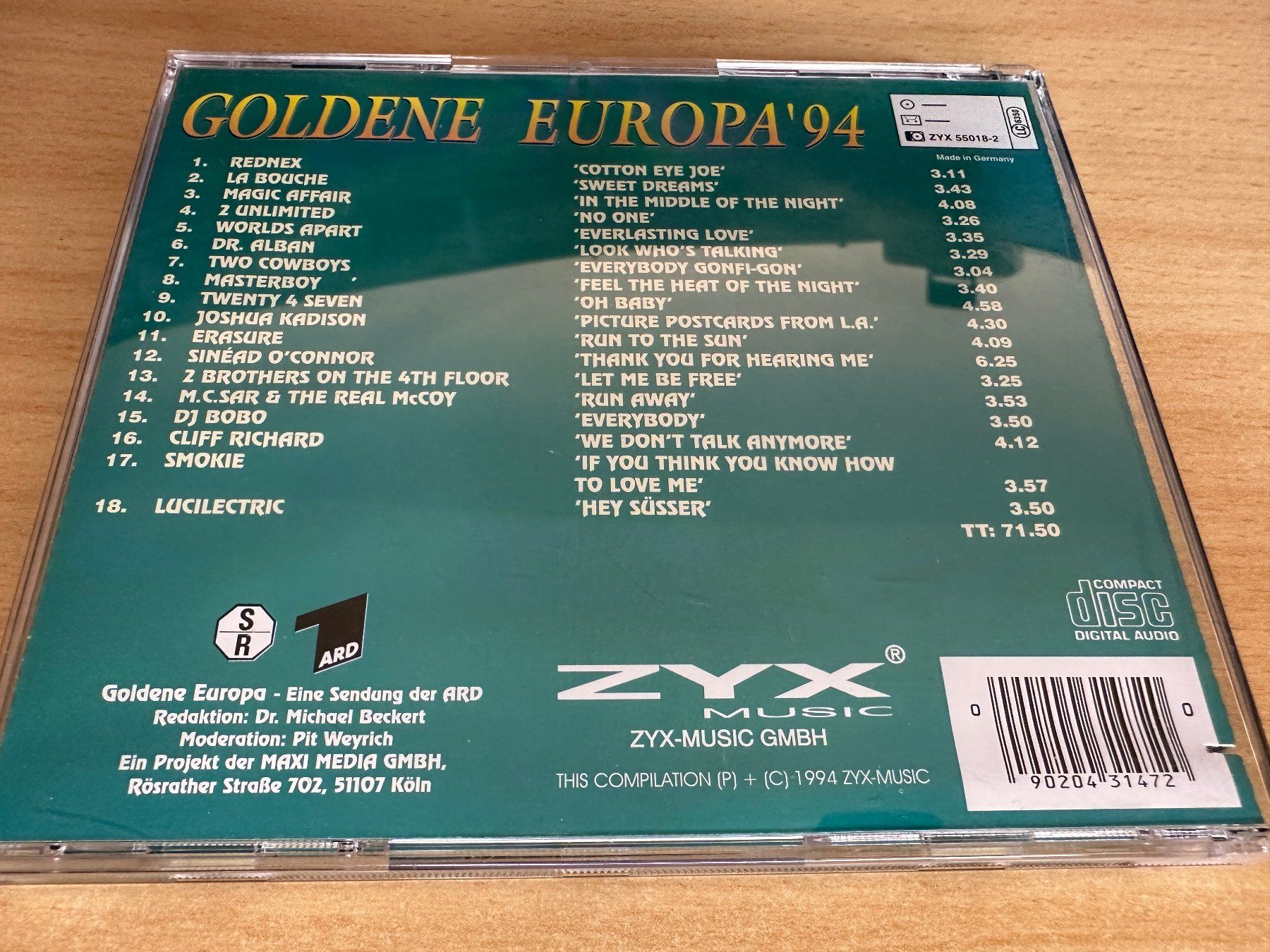 CD: Various – Goldene Europa '94 – Usato da Rikon im Tösstal venduto da Alpenmutz 1