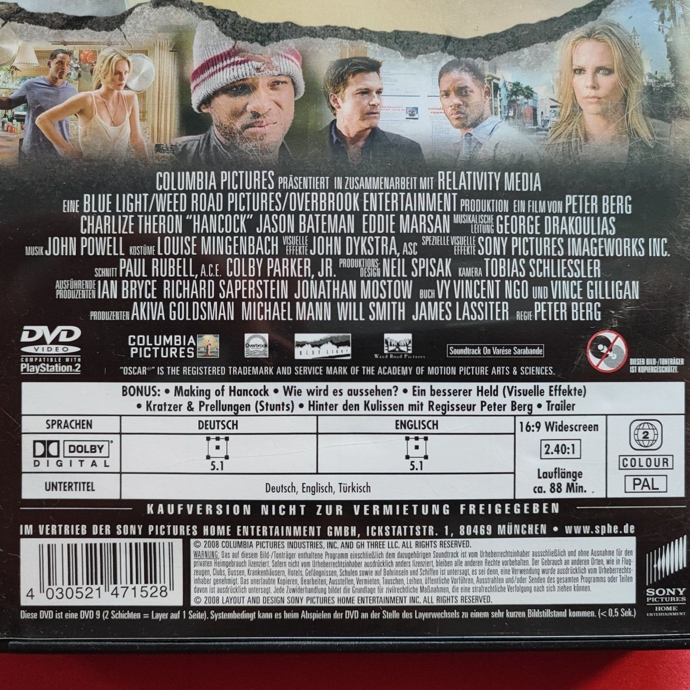 Tutti i DVDs: Hancock – Usato da Dübendorf venduto da kb86_MOVIE 2