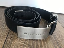 Ceinture en cuir noir Florian Obst Chic et élégante, 2023