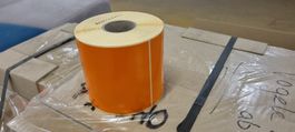 Thermotransfer Etiketten - Orange 100mm x 150mm - 400 Stück