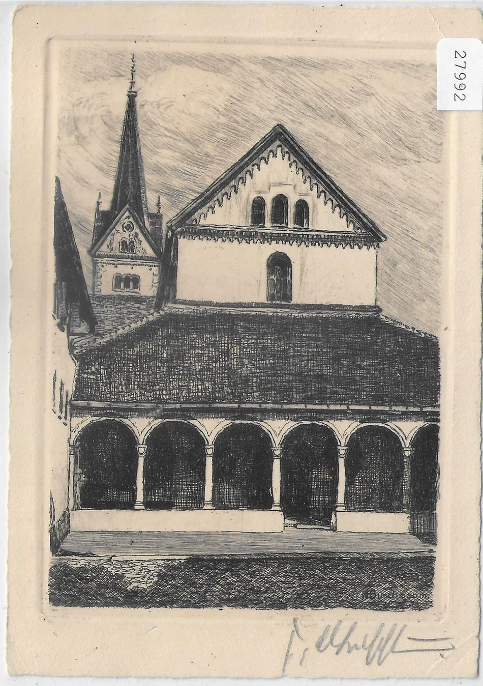 Cartoline postali: Schaffhausen - Münster-Kirche - Original – Usato da Ettingen venduto da Kartenplanet