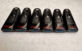 6x SanDisk USB 3.0 Sticks 32 GB