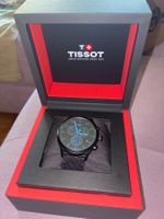 Tissot Chronograph Herrenuhr schwarz Stoffarmband