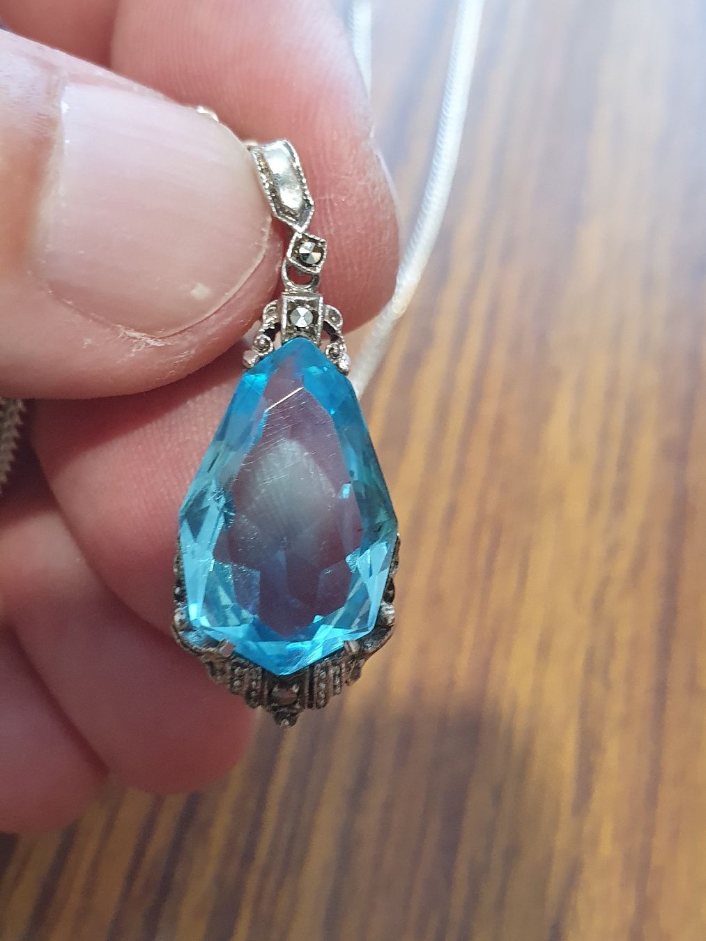 Anhänger: Jugendstil Schatz inklusive Silberkette – Gebraucht aus Wohlen AG von palmsprings 1