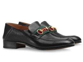 GUCCI Jordaan Web Horsebit Slip On Slippers Schuhe 40.5 NEU