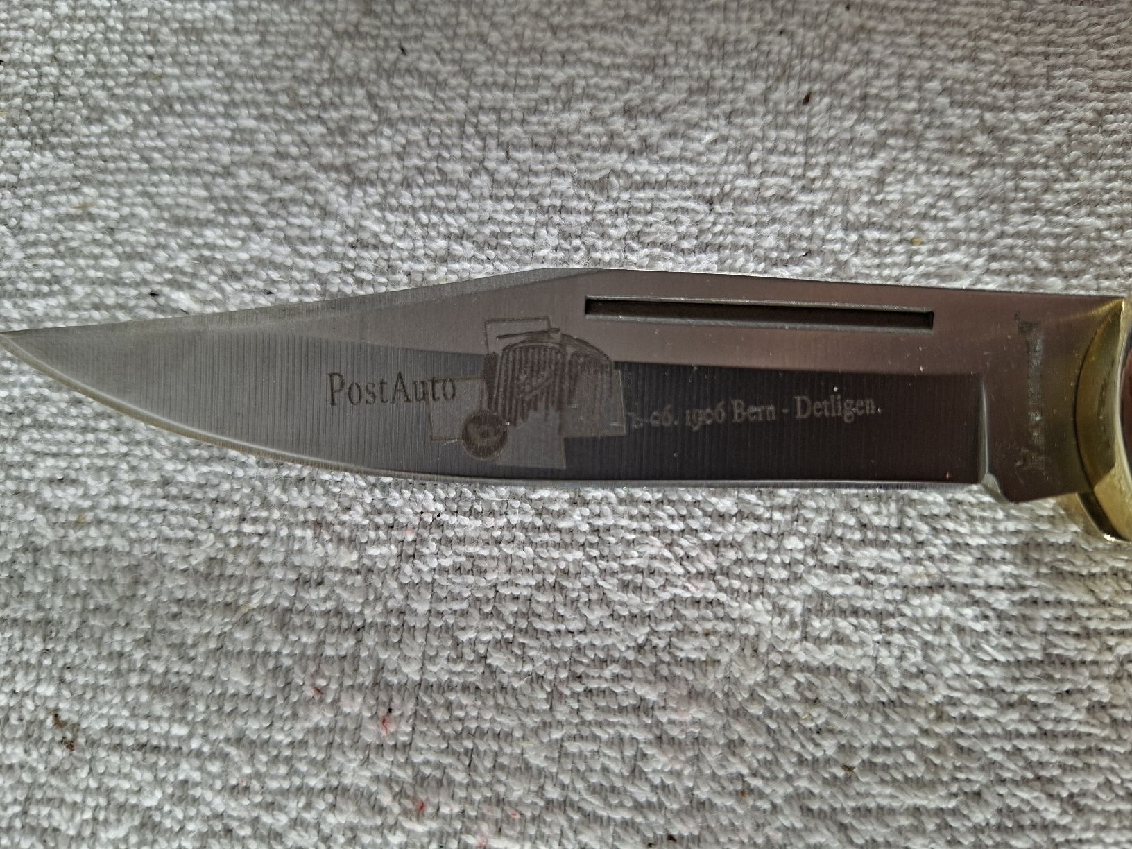 Taschenmesser: Falkner Klappmesser "Schöne Schweiz " Postauto – Neu (gemäss Beschreibung) aus Grindelwald von carro5 4