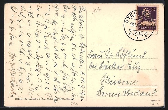 Cartoline postali: Steckborn, Flusspartie mit Hotel Krone – Usato da Berlin venduto da bartko-reher 1