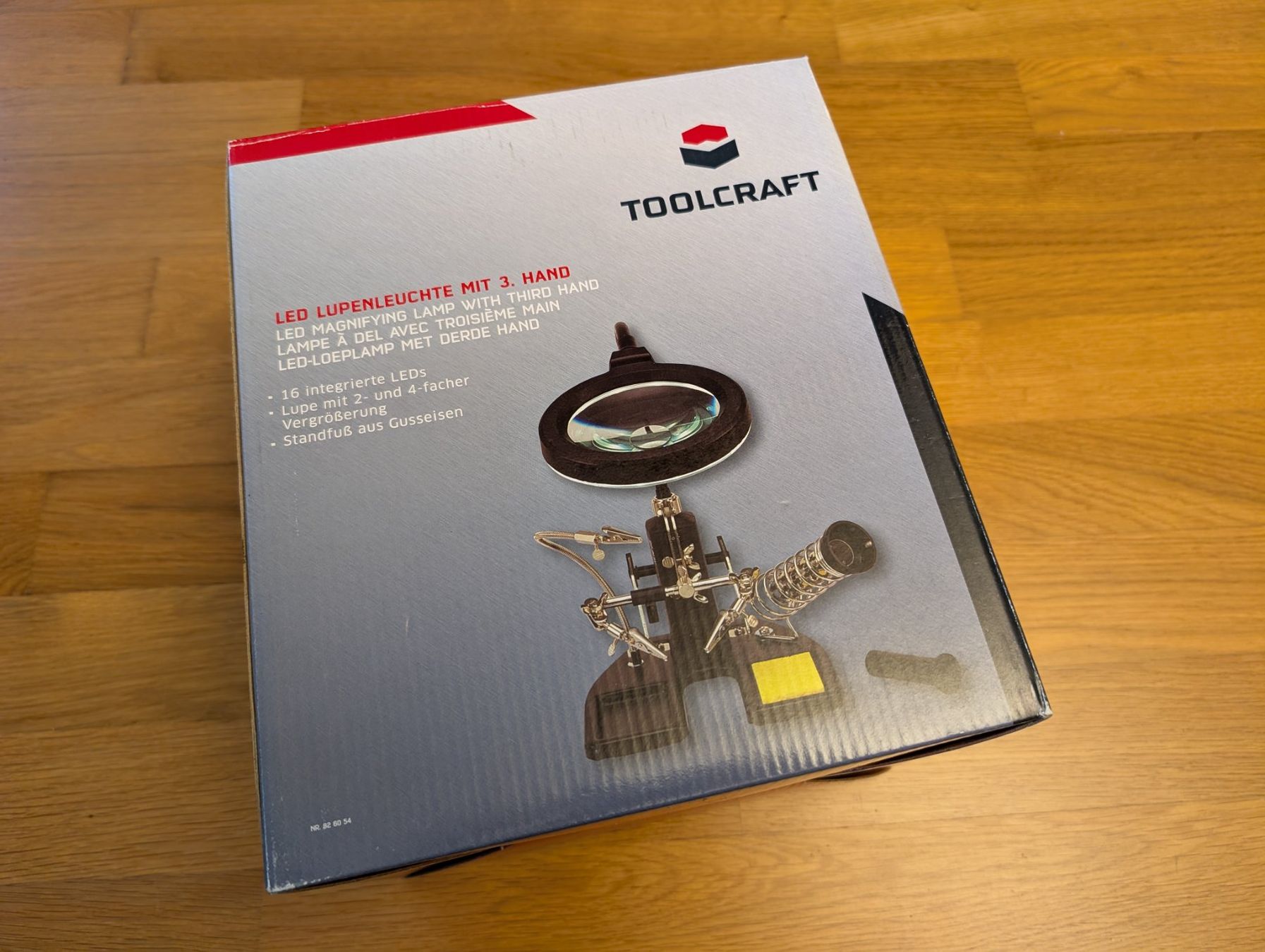 Tutti gli attrezzi: ToolCraft LED Magnifying lamp with third hand 826054 – Nuovo e nell'imballaggio originale da Meyrin venduto da pc1parts 3