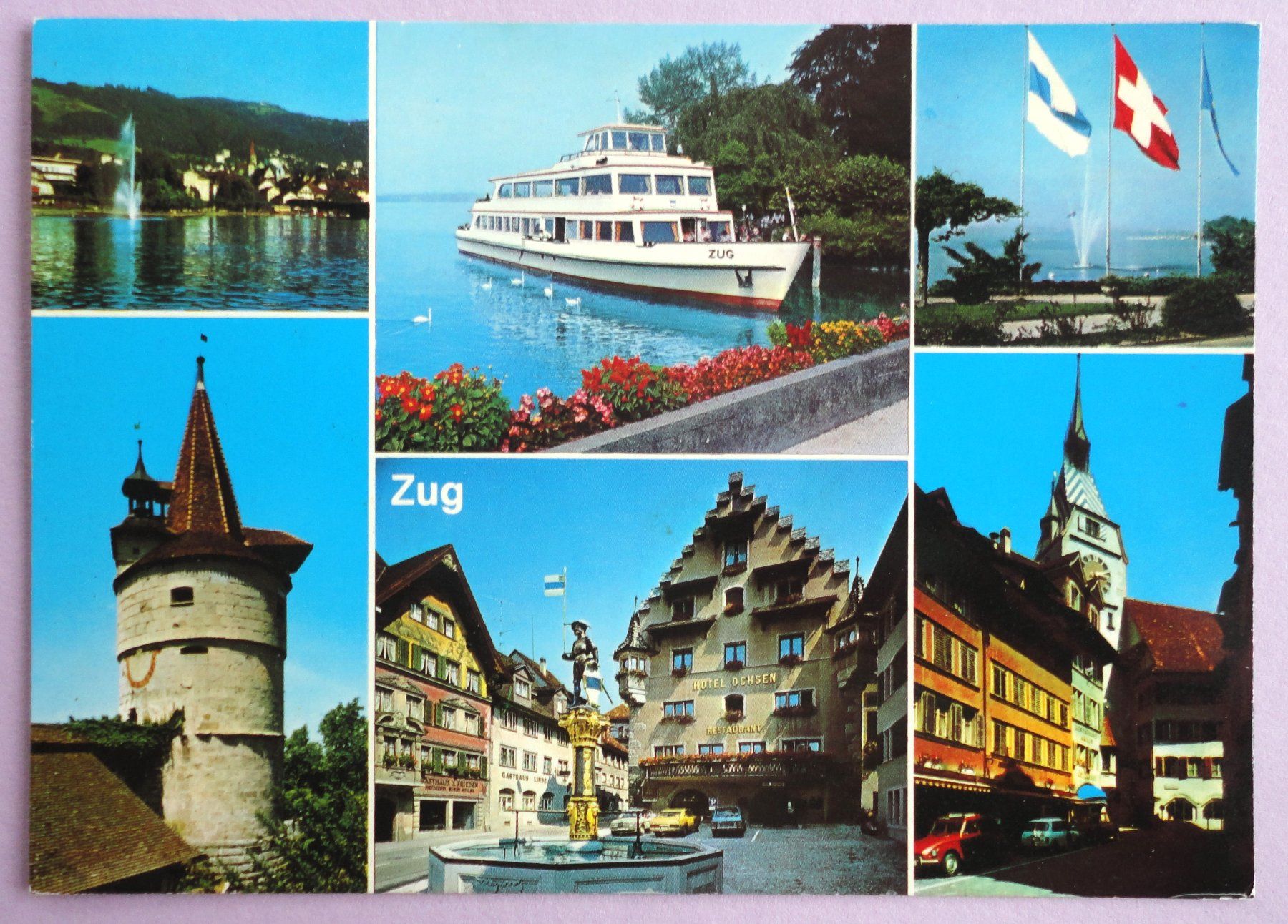Cartoline postali: Zug mit Zugersee – Usato da Fétigny venduto da Billy2miny
