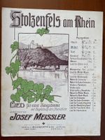 Stolzenfels am Rhein Josef Meissler antikes Notenheft um1910