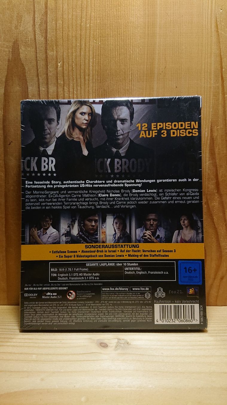 Tutti i DVDs: HOMELAND Staffel 2 auf Blu-Ray – Nuovo e nell'imballaggio originale da Wilderswil venduto da Exebub 1