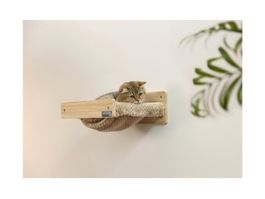KERBL Étagère murale hamac pour chat bois naturel
