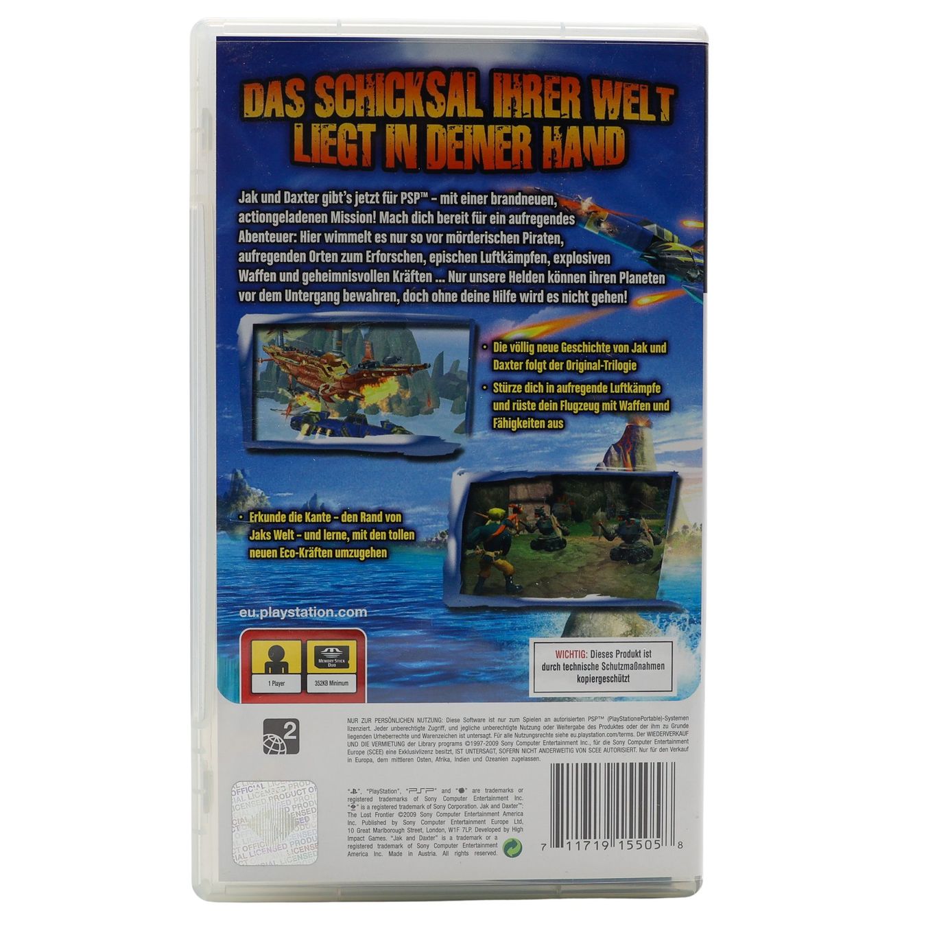 Spiele: Jak and Daxter: The Lost Frontier  - PSP – Gebraucht aus Paudex von dindeboy 1
