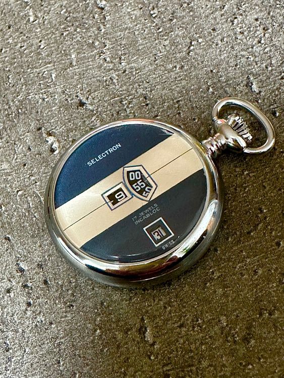Vintage Selectron Taschenuhr jumping Hour New old stock | Kaufen auf ...