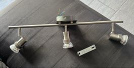 Deckenleuchte Deckenlampe mit 3 Strahlern LED