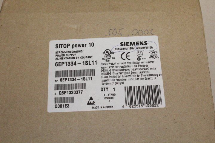 Wechselrichter: Siemens SITOP Power10 6EP1334-1 SL 11 – Gebraucht aus Balsthal von mtwd 5