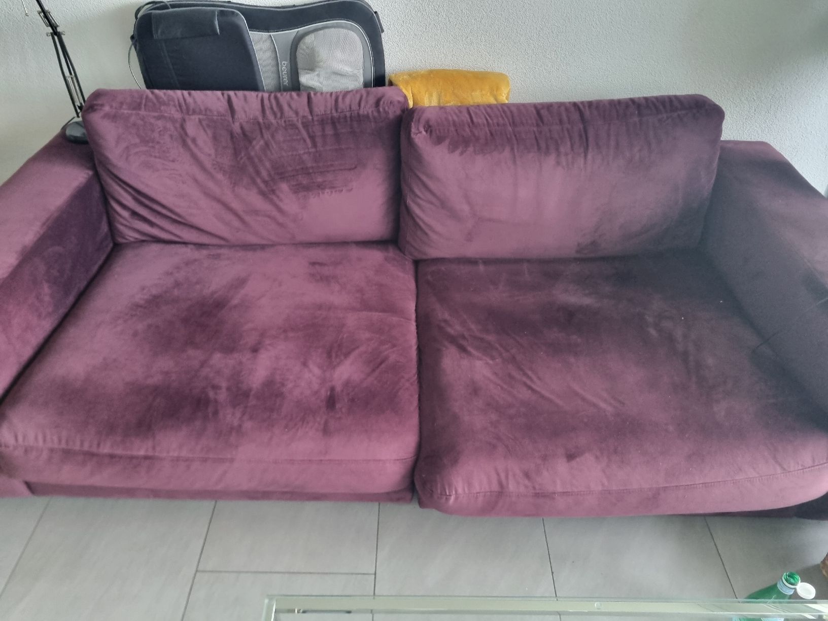 Divani: Grosses Sofa Burgundrot – Usato da Geroldswil venduto da Fant24 3
