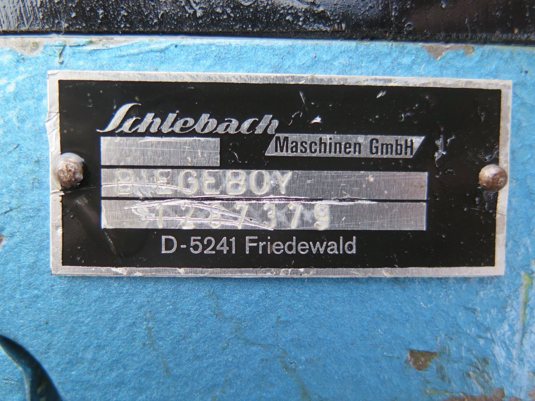 Tutte le macchine: Blech Streckmaschine Schlebach Mod. Biegeboy – Usato da Rümligen venduto da StefanDerendinger 6