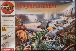 AIRFIX 06704 GUN EMPLACEMENT PLASTIKBAUSATZ 1:76 NOS