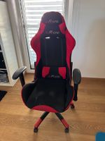 MC Racing Gamingstuhl in Schwarz/Rot.