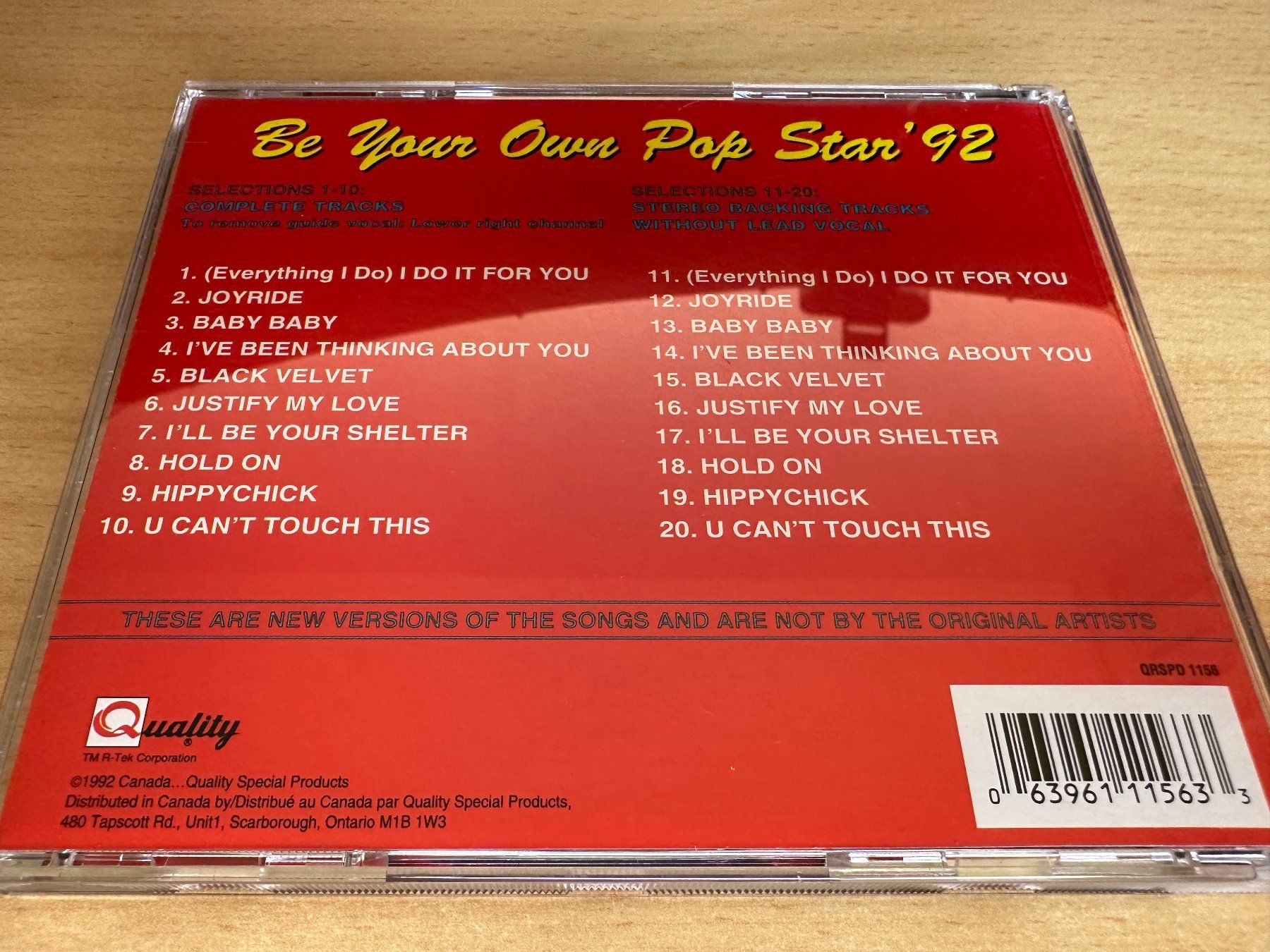 CD: Be Your Own Pop Star '92 – Usato da Rikon im Tösstal venduto da Alpenmutz 1