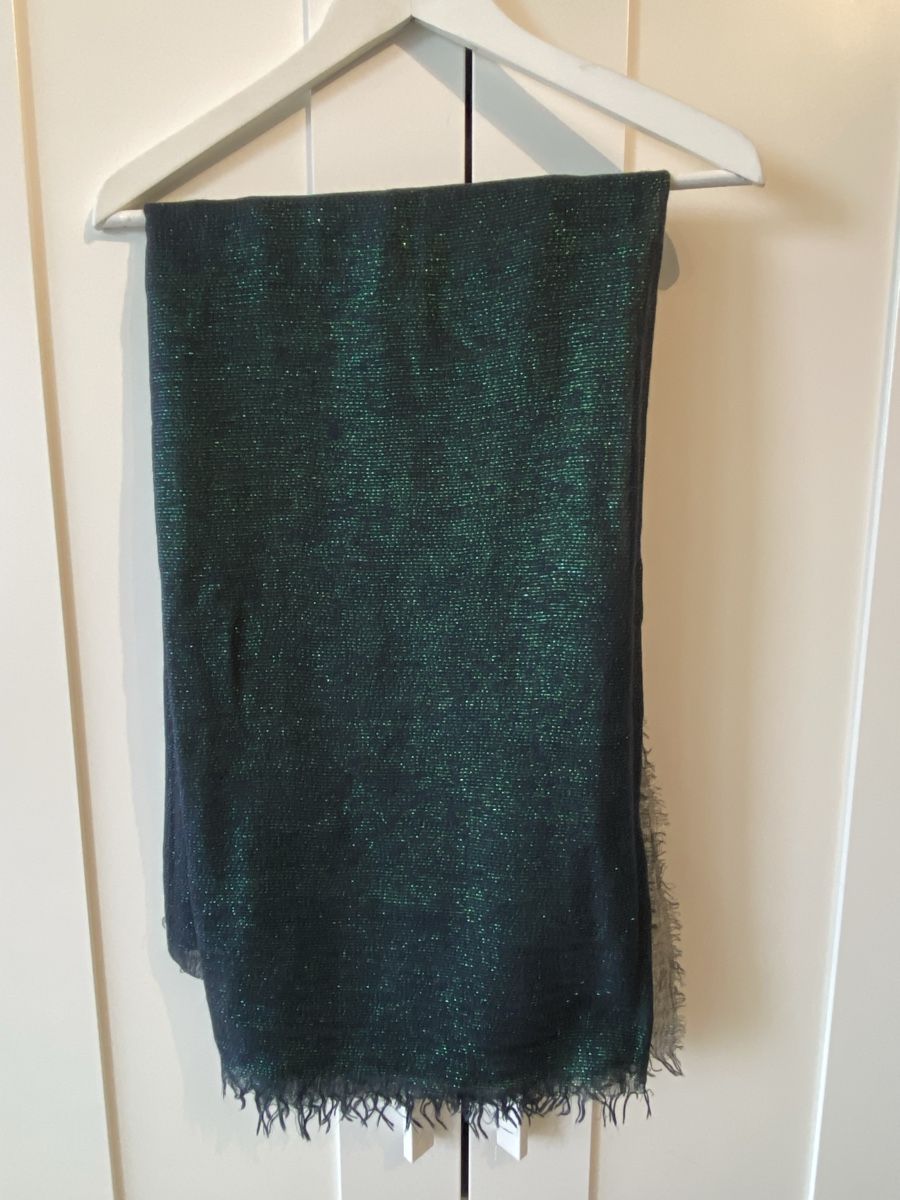 Zara Foulard & Sciarpe: Zara Schal/Tuch petrol mit Lurex – Usato da Dietlikon venduto da Luna77 1