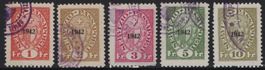 1 - 10 Fr. Fiskalmarken 1942 vom Kanton TESSIN