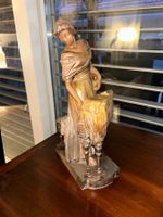 Art Deco Bronze Sculpture " Lady and piano" Sig. Sartini