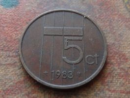 PAYS-BAS  Nederland  5  Cents  1983