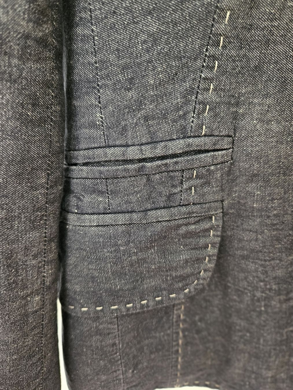 Comma Giacche: Toller Comma Blazer, Gr. 38, Baumwolle/Leinen - jeanslook – Usato da Wohlen AG venduto da Colina 2