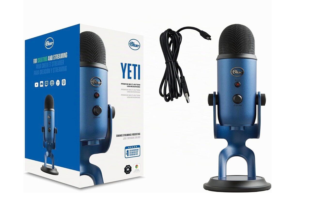 Logitech Microfoni: Logitech Yeti Blue USB Mikrofon – Usato da Rüschlikon venduto da topswissvintage 1