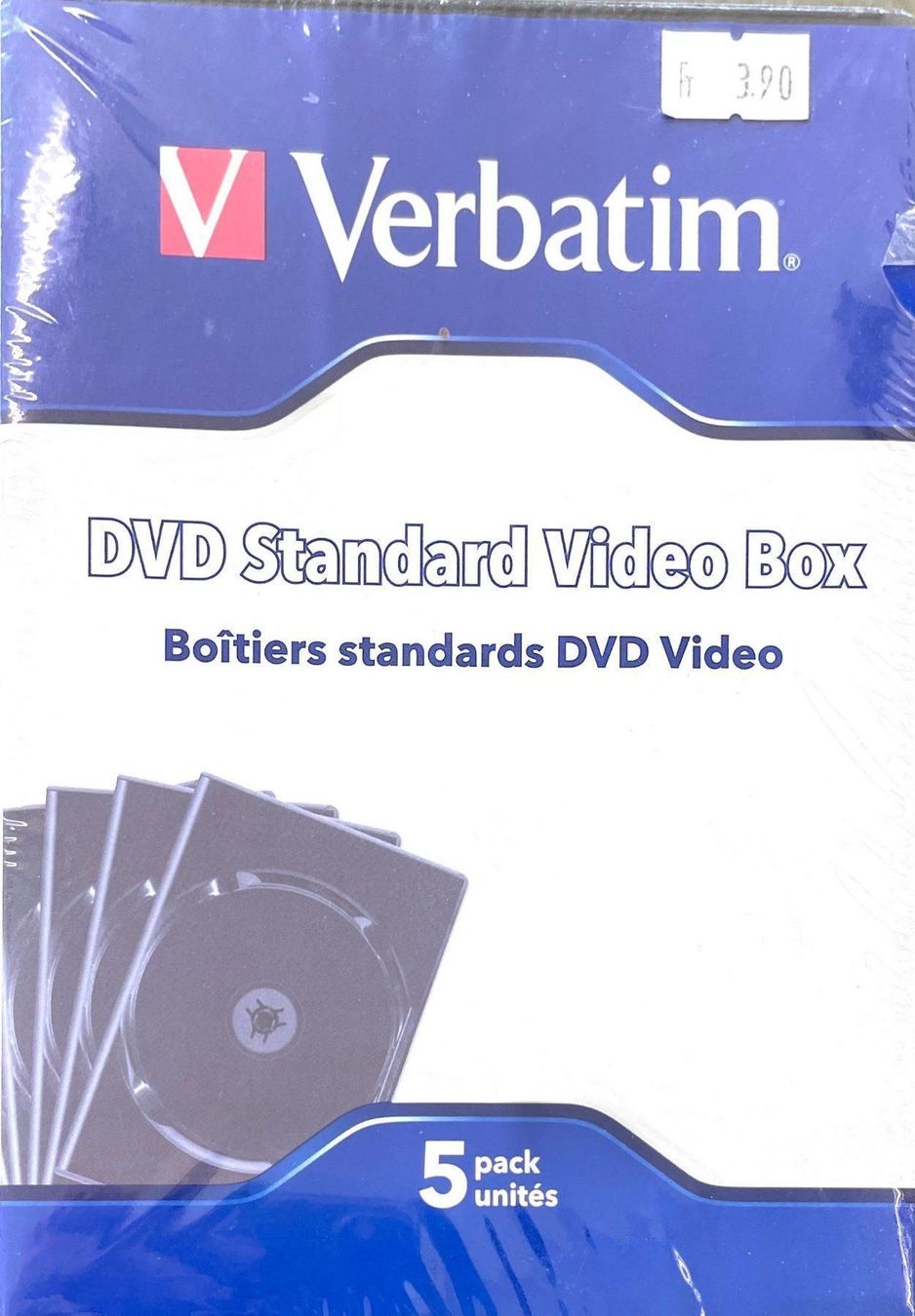 Alle DVDs: Verbatim DVD Standard Video Box 5er Pack – Neu und originalverpackt aus Seewen SZ von Timekeeper
