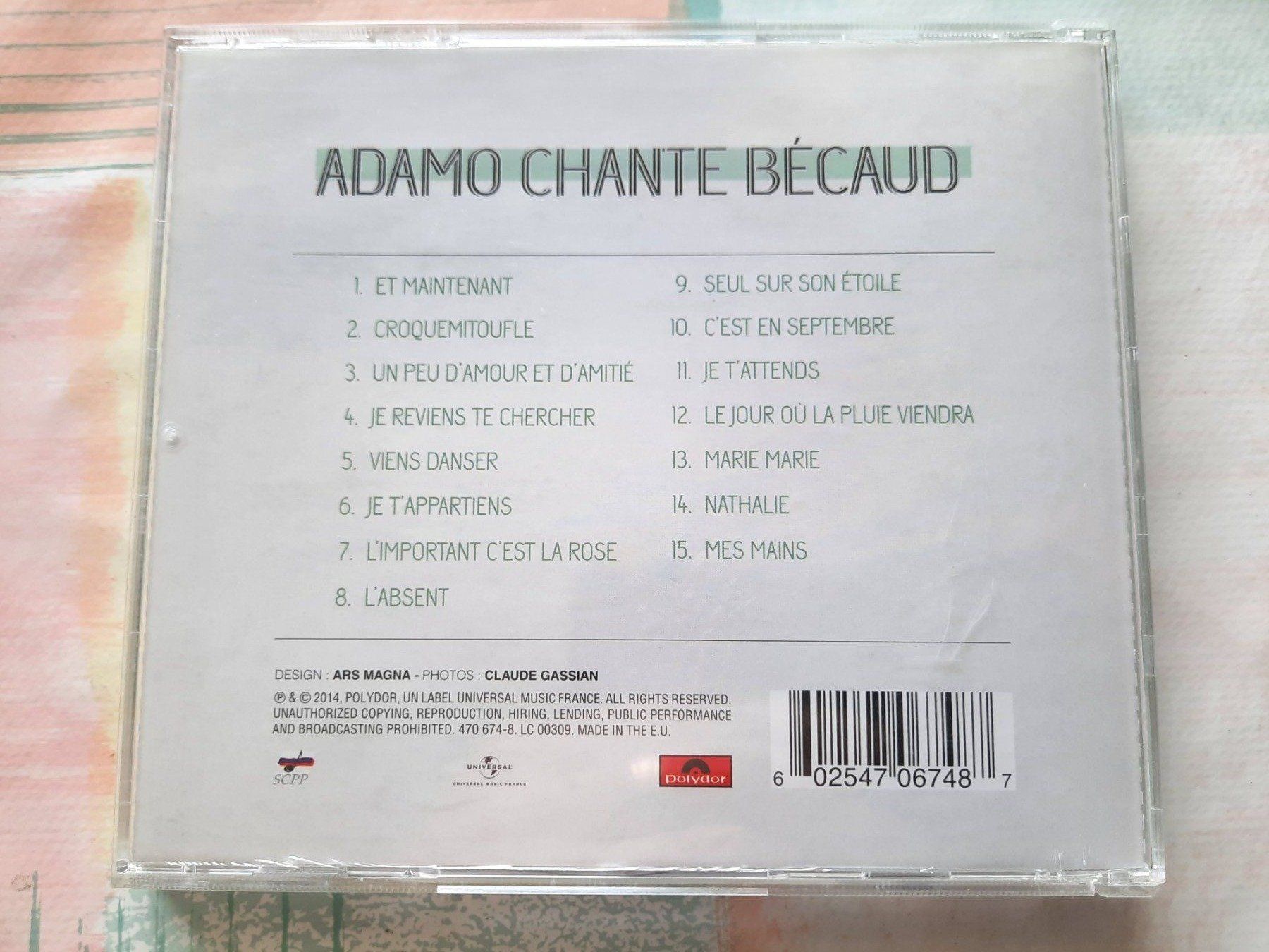 CD: CD Adamo Chante Bécaud – Usato da Pully venduto da bro_n52j 1