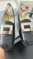 Bally Trachtenschuhe Leder schwarz Grösse 6 F mit Box