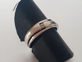 Vintage  925 Silber Ring mit Zirkonia, Grösse 15.9 mm.