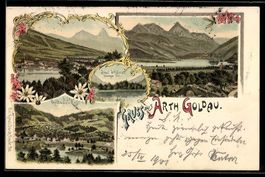 Litho Arth Goldau, Insel Schwanau mit Lo