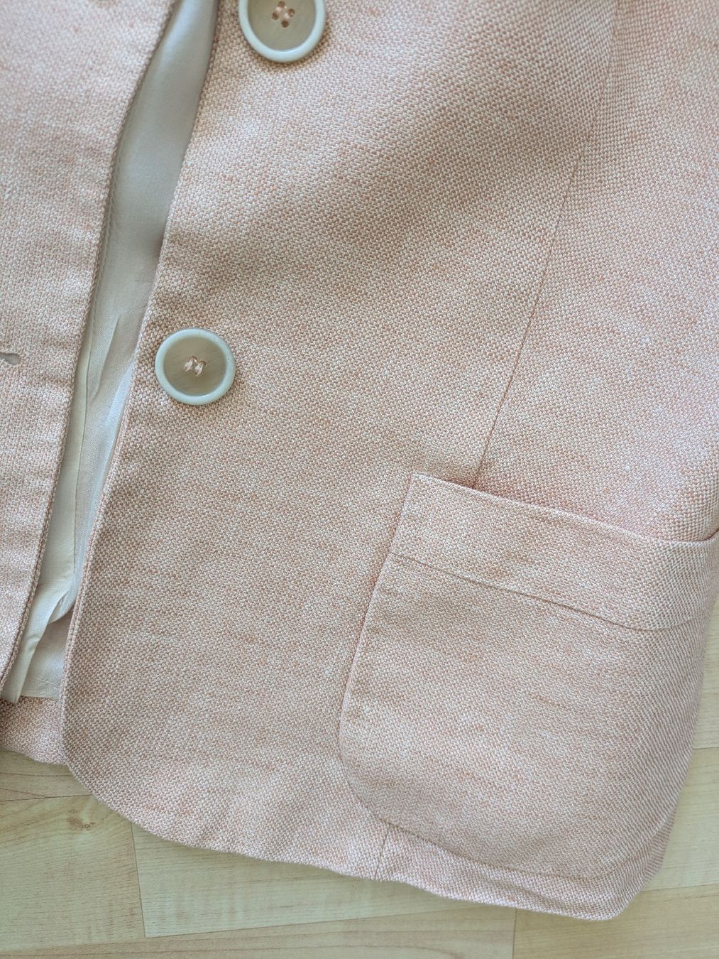 Strenesse Giacche: Strenesse Blazer Gr. 36 Beige Rosa Leinen – Usato da Rieden AG venduto da juliarieden 6