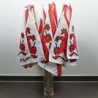 Zehn Stabfahnen Gemeinde Winterthur ZH (Polyester), 30x30 cm