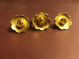 Ring und Ohrringen von BUCHERER 18 Karat Gelbgold Au 750