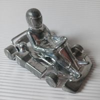Silber GO-CART-FIGUR.