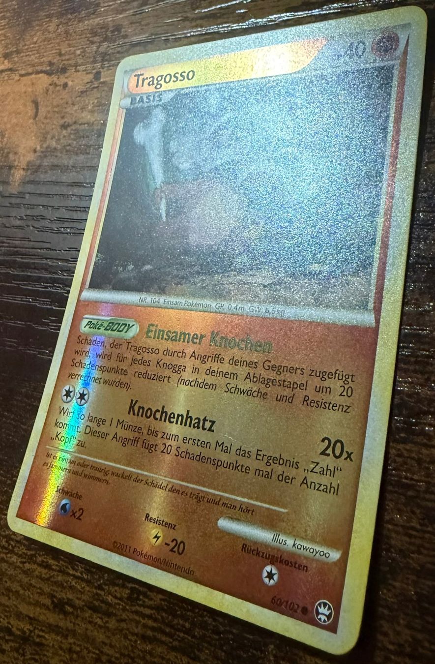 Pokémon Carte collezionabili: Tragosso Reverse Holo 60 – Usato da Zürich venduto da PEACECOCOON 1
