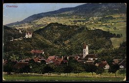 AK Oberbipp, Ort mit Kirche und Schloss