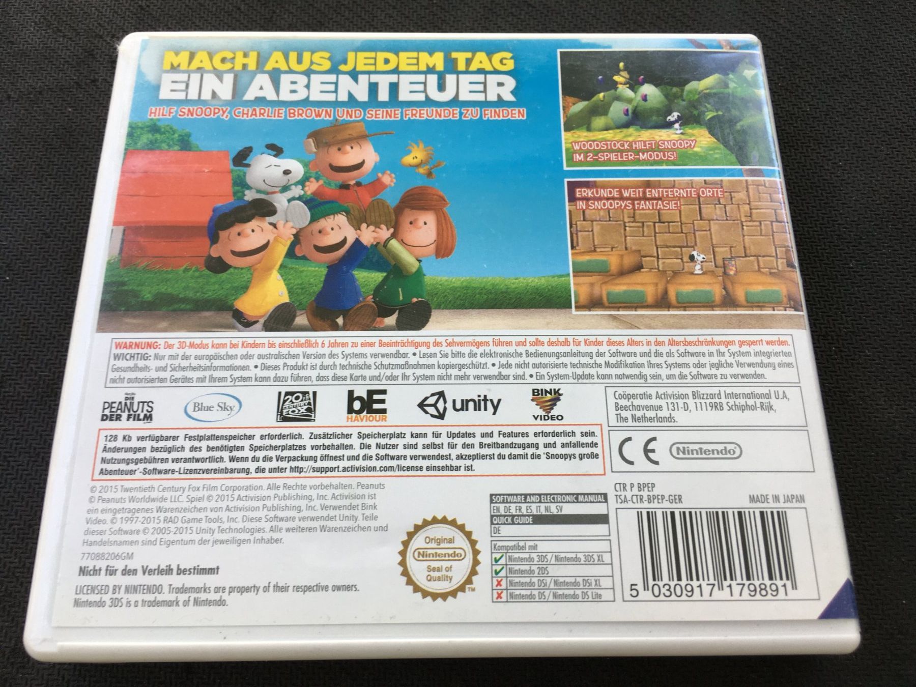 Nintendo Giochi: Snoopy grosse Abenteuer - Nintendo 3ds – Usato da St.Gallen venduto da sjosjo 1